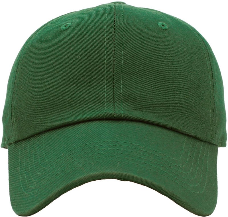 KBETHOS KB-LOW HGN Classic Cotton Dad Hat Adjustable Plain Cap. Polo Style Low Profile (Unstructured) (Classic) Hunter Green Adjustable - Image 2